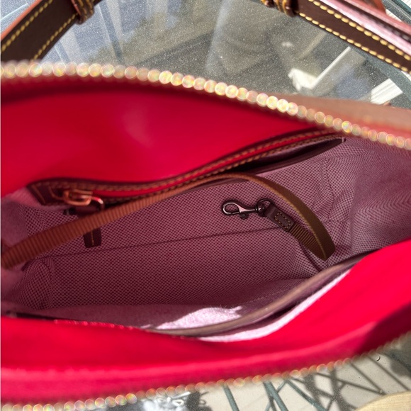 Dooney and Bourke Brown Leather Shoulder Bag - Picture 8 of 12